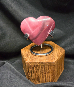 Heart-Mookaite with Stand