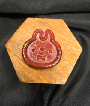 Red Jasper Rabbit Face Dish