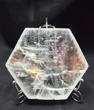 True Selenite Hexagon Charging Plate
