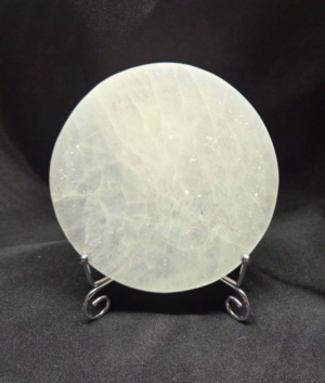 Natural Satin Spar Selenite Charging Plate