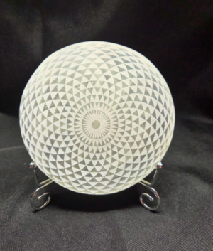 Torus Sacred Geometry Satin Spar Selenite Charging Plate