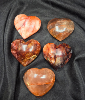 Heart- Red Fire (Hematoid) Quartz