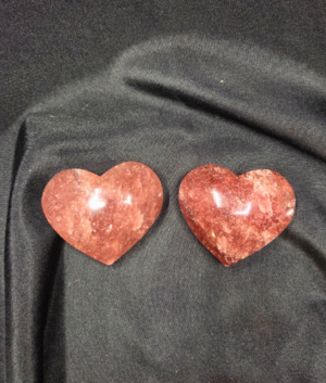 Heart- Strawberry Quartz (B)