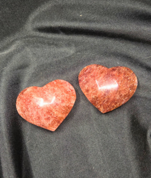 Heart- Strawberry Quartz (A)